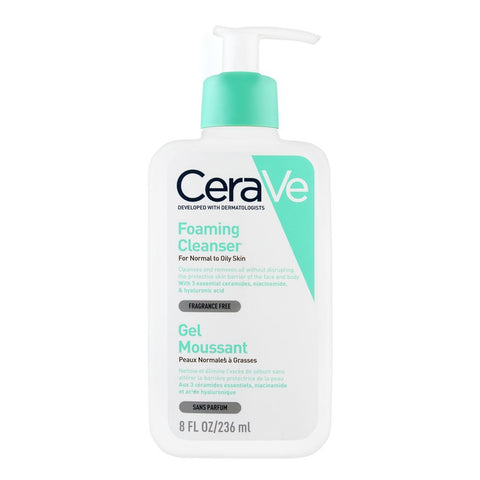 Cerave Foaming Facial Cleanser For Normal To Oily Skin