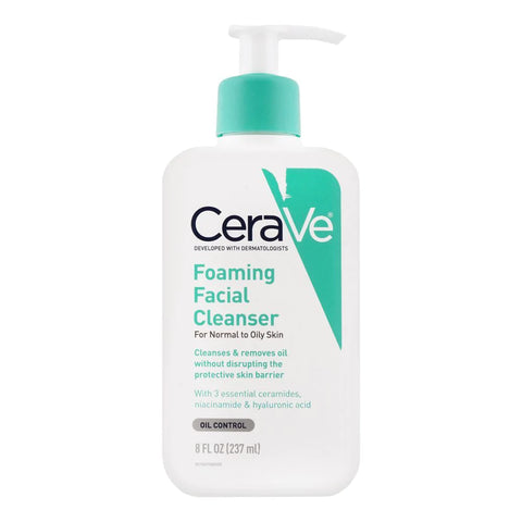 Cerave Foaming Facial Cleanser For Normal To Oily Skin