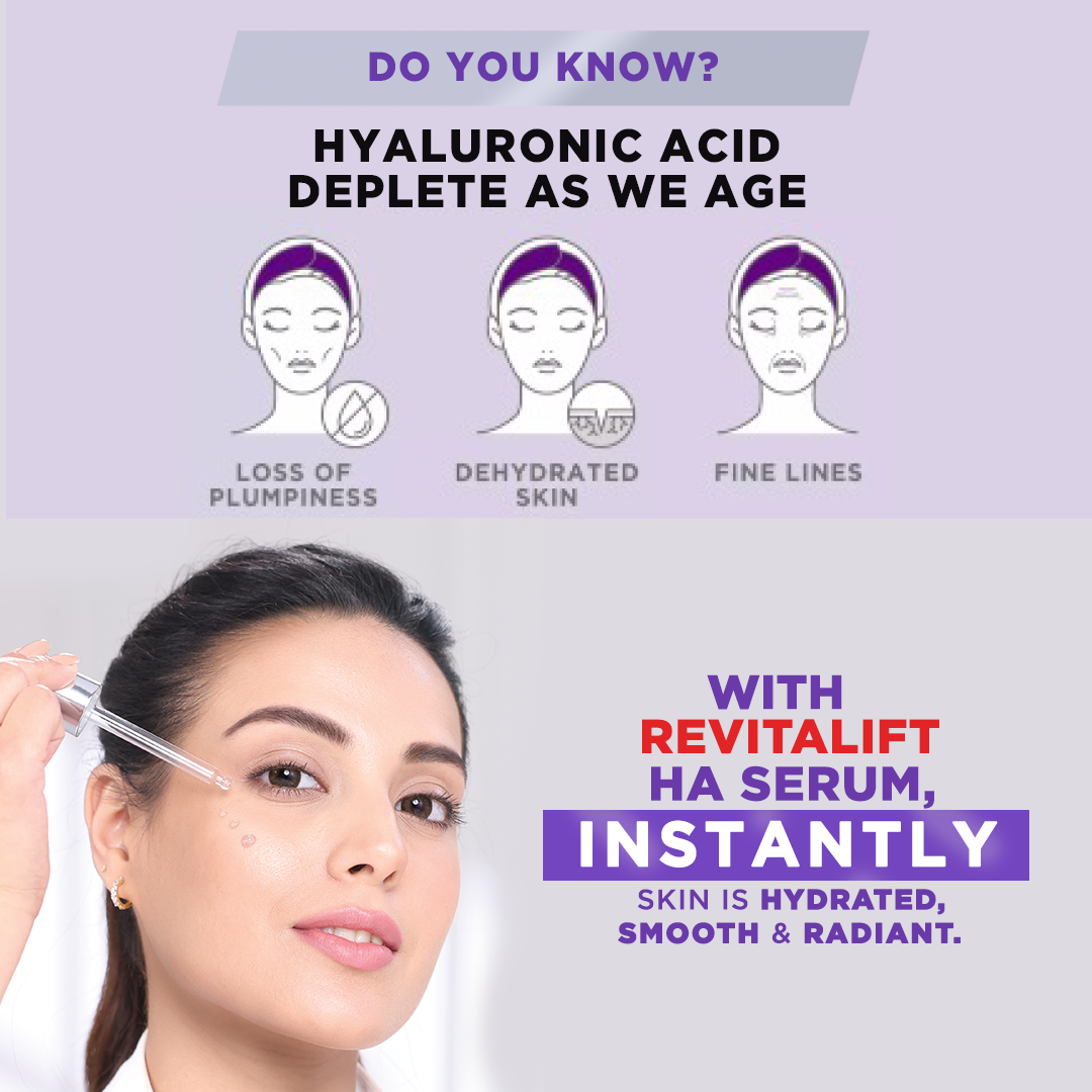 Make skin hydrated with smooth, hydrated, and radiant with loreal serum.