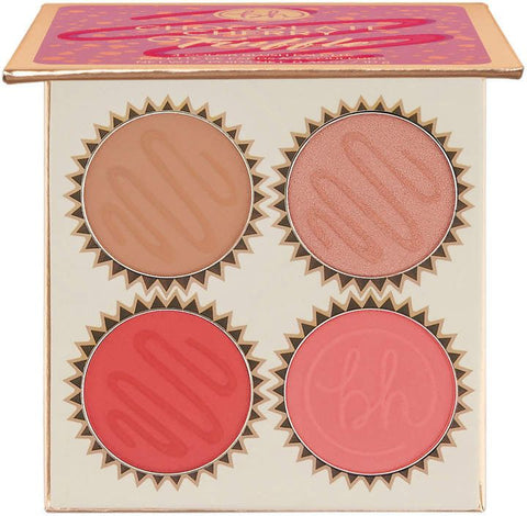 Bh Cosmetics Chocolate Cherry Truffle 4 Color Blush Palette