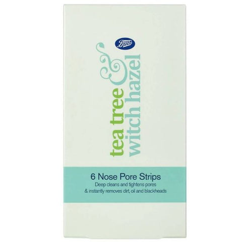 Boots Tea Tree Witch Hazel 6 Facial Pore Strips Bt0037