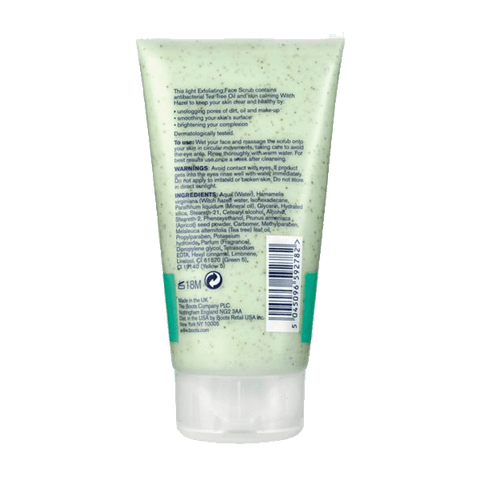 Boots Tea Tree Witch Hazel Exfoliating Face Scrub 150ml