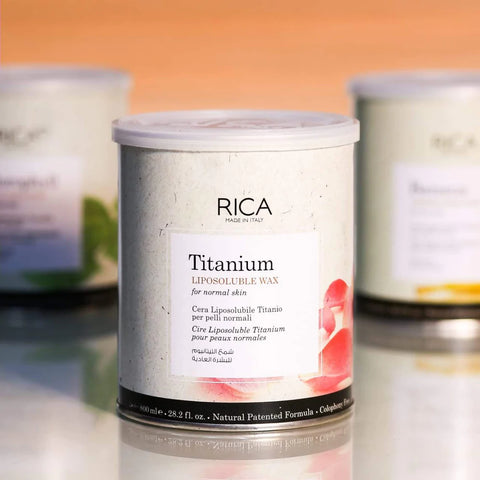 RICA LIPOSOLUBLE WAX TITANIUM 800 ML