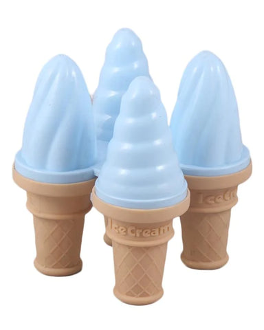 Pack of 4 - Cone Shaped Ice Cream Mould - Blue
