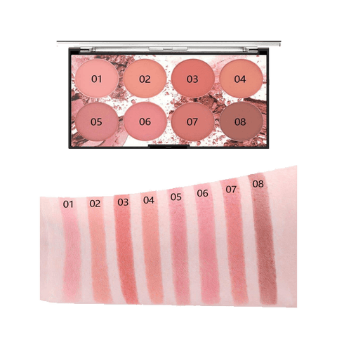 Miss Rose 8 Color Blush Palette