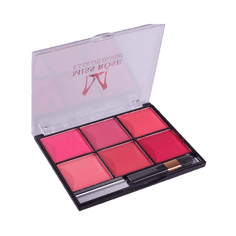 Miss Rose Makeup Blush Powder 6 Color Palette