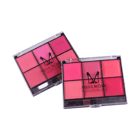 Miss Rose Makeup Blush Powder 6 Color Palette