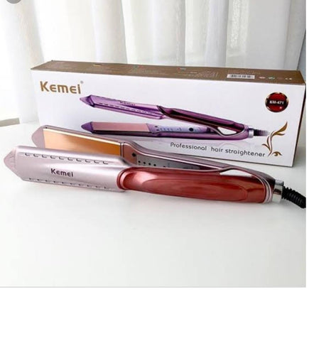 Kemei KM-471 Professional Hair Straightener with Temperature Control