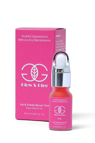 Glow & Glee Lip & Cheek Serum Tint Rose 10ml