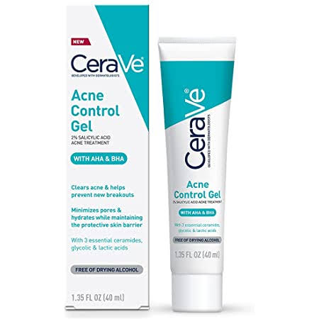 Cerave Acne Control Gel 2% Salicylic Acid Acne Treatment 40Ml