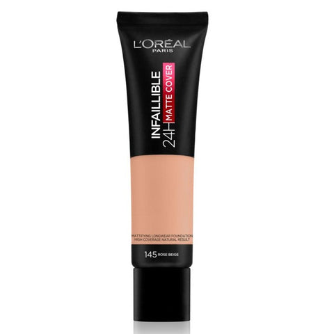 Loreal Infallible 24H Matte Cover Foundation 145 Beige Rose 30Ml