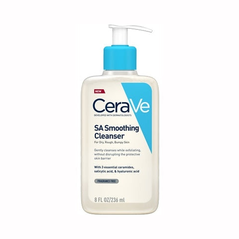 Cerave Sa Smoothing Cleanser For Dry Rough Bumpy Skin 236Ml