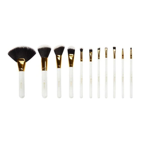 BH Cosmetics White Dot Collection Brush Set (Pack Of 11)
